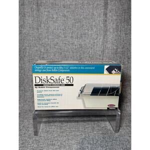 3.5” Floppy Disk Filing System Case Lockable w Key - 50 Diskette Storage Belkin